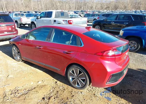 2019 Hyundai Ioniq Hybrid Limited z USA, uszkodzony, nr VIN KMHC85LC7KU121592